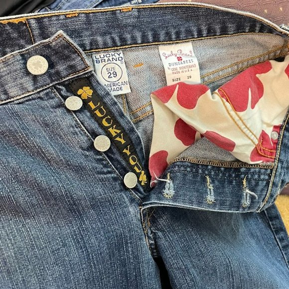 Lucky Brand by Gene Montesano Low Rise Bootleg Dungarees - Picture 3 of 7